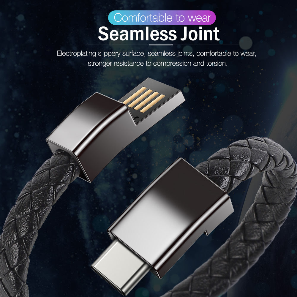 Portable Bracelet Data Cable Bracelet PD Super Fast Charging Cable For Apple IPhone Huawei Xiaomi