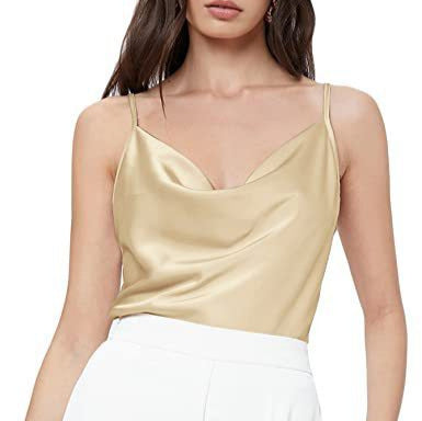 Women's European And American Sexy Solid Color Top Spring And Summer New V-neck Sleeveless Camisole For Women