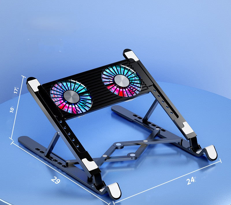 New  Notebook Radiator Increased Folding Laptop Portable Cooling Bracket RGB Aluminum Alloy