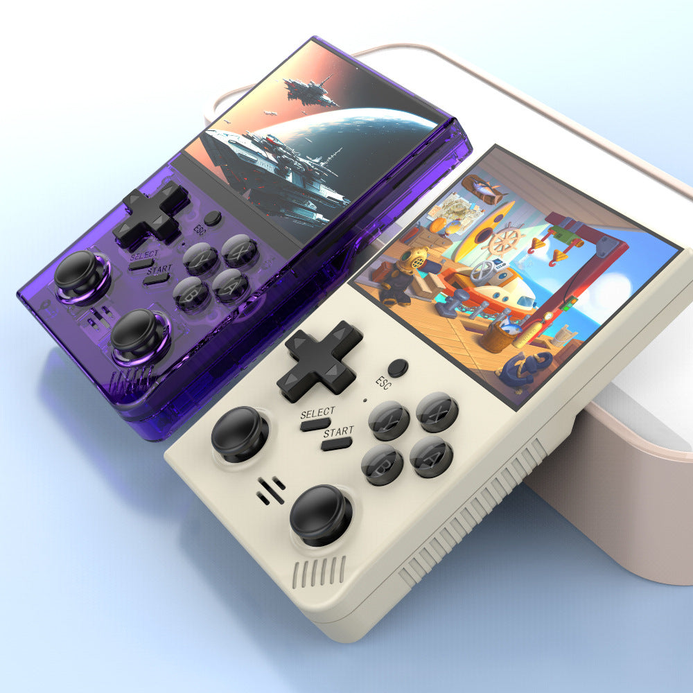 HANDHELD VIDEO GAMES -New R35PIUS Linux System GBA Portable Retro GBA Game Nostalgic PS1 Handheld Game