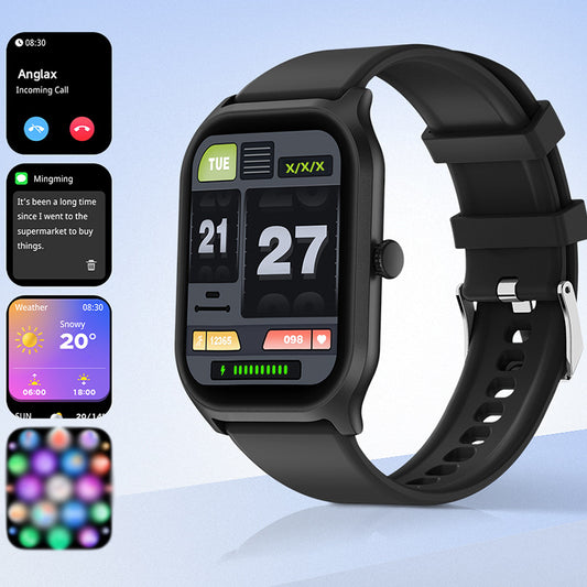 SMART WATCH -ZL77 Sports Watch Business Thin Waterproof 2.0 HD Large Screen Bluetooth Call Sports Bracelet