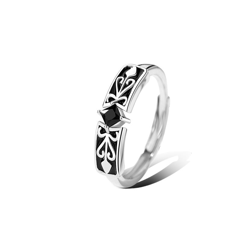 Original Design Couple Rings A Pair Of Moonstone 925 Sterling Silver Men's And Women's Pairs Of Rings Niche Design Sense Of Light Luxury