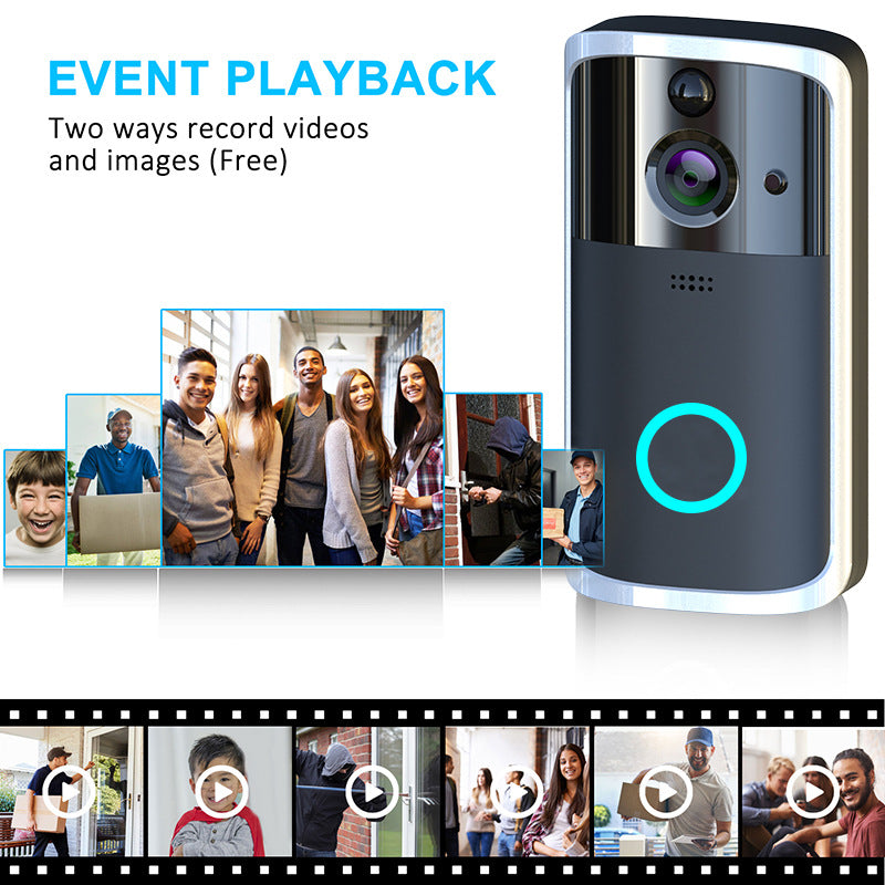 VIDEO DOORBELL  CAMERA Wireless HD Visual WIFI Smart Doorbell Infrared Night Vision Remote Home Doorbell Monitoring Intercom Doorbell
