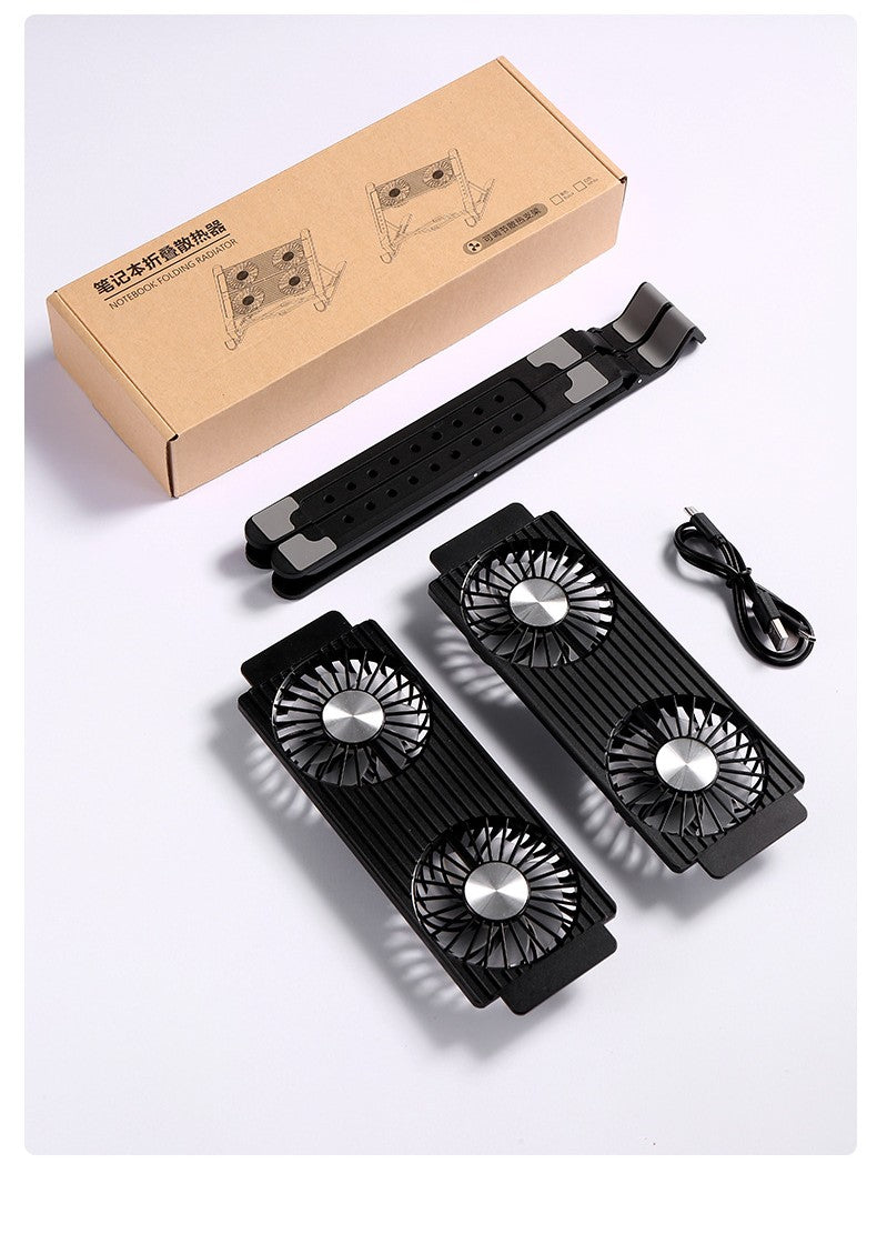New  Notebook Radiator Increased Folding Laptop Portable Cooling Bracket RGB Aluminum Alloy
