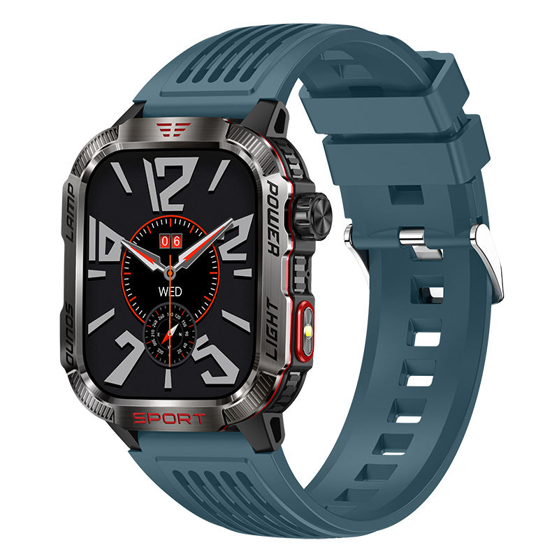 HT29 Smart Watch Bluetooth Call Heart Rate Blood Oxygen Compass Flashlight Pedometer Sports Watch Bracelet