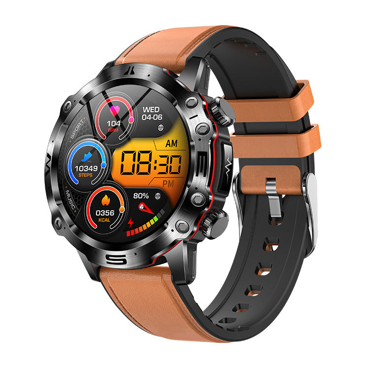 New ET482 Smart Watch Outdoor Sports AMOILDED HD ECG Bluetooth Call Non-invasive Blood Glucose
