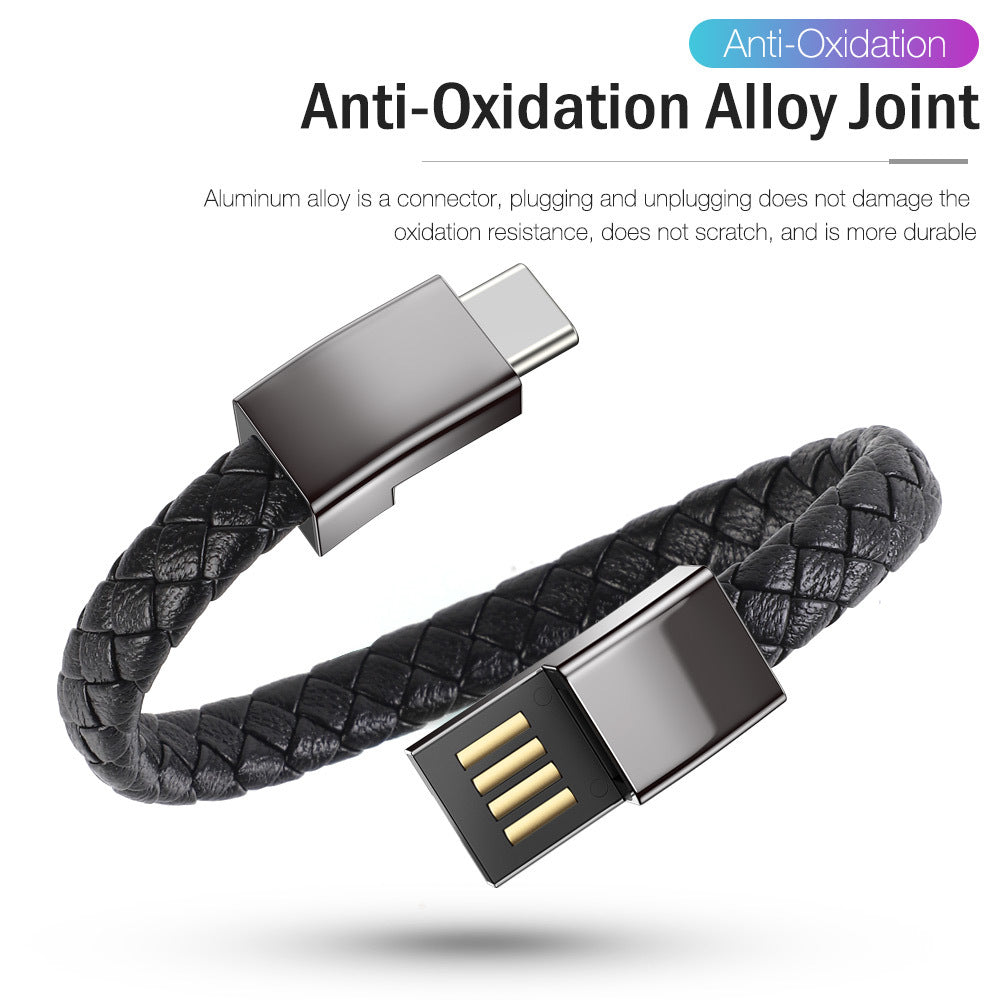 Portable Bracelet Data Cable Bracelet PD Super Fast Charging Cable For Apple IPhone Huawei Xiaomi