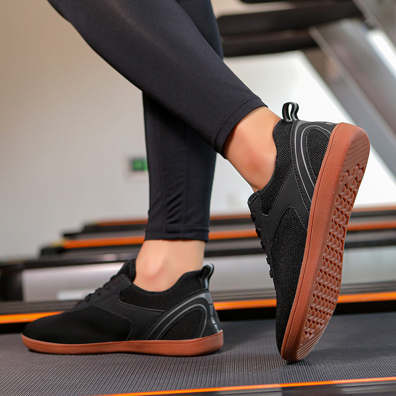 Women's Sports Casual Shoes Breathable Soft Bottom Couple Flying Woven Flat Foot Comfortable Walking Shoes