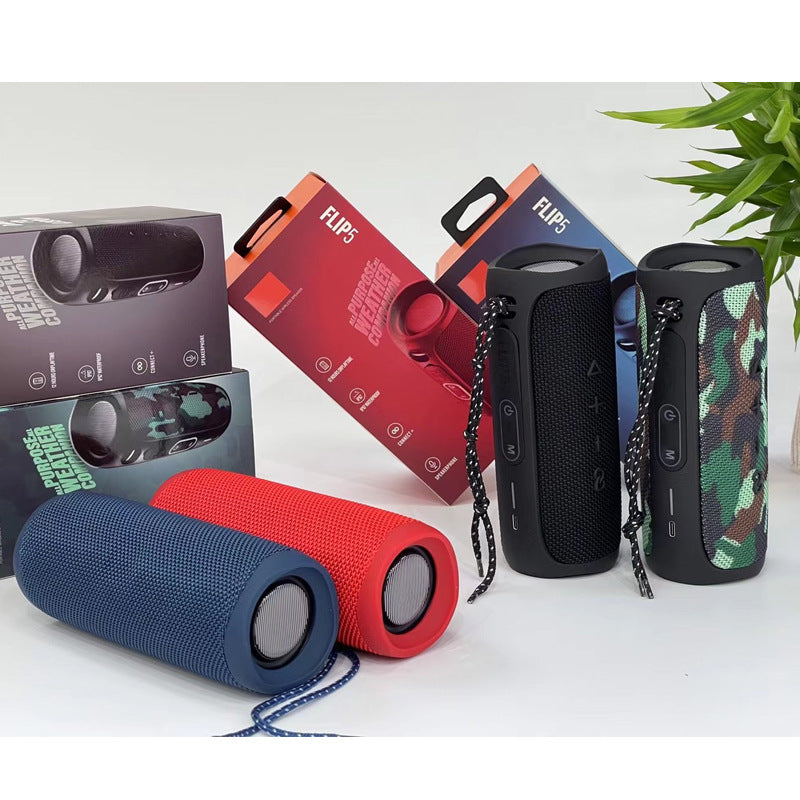 BLUETOOTH SPEAKER -The High Version Is Suitable For FLIP5 Wireless Kaleidoscope Bluetooth Speaker Card Outdoor Waterproof Subwoofer Convenient