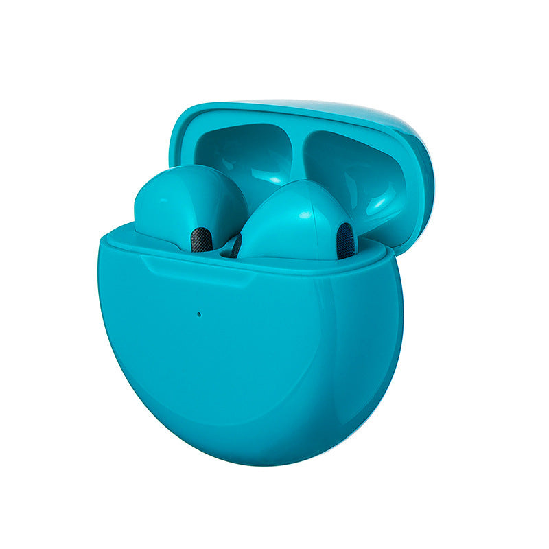 AIR EARBUDS IPRO6 HEADPHONES -J6 Wireless Bluetooth Headset Pro6 Macaron Ribbon Hall Suitable For Huawei Apple Binaural Stereo