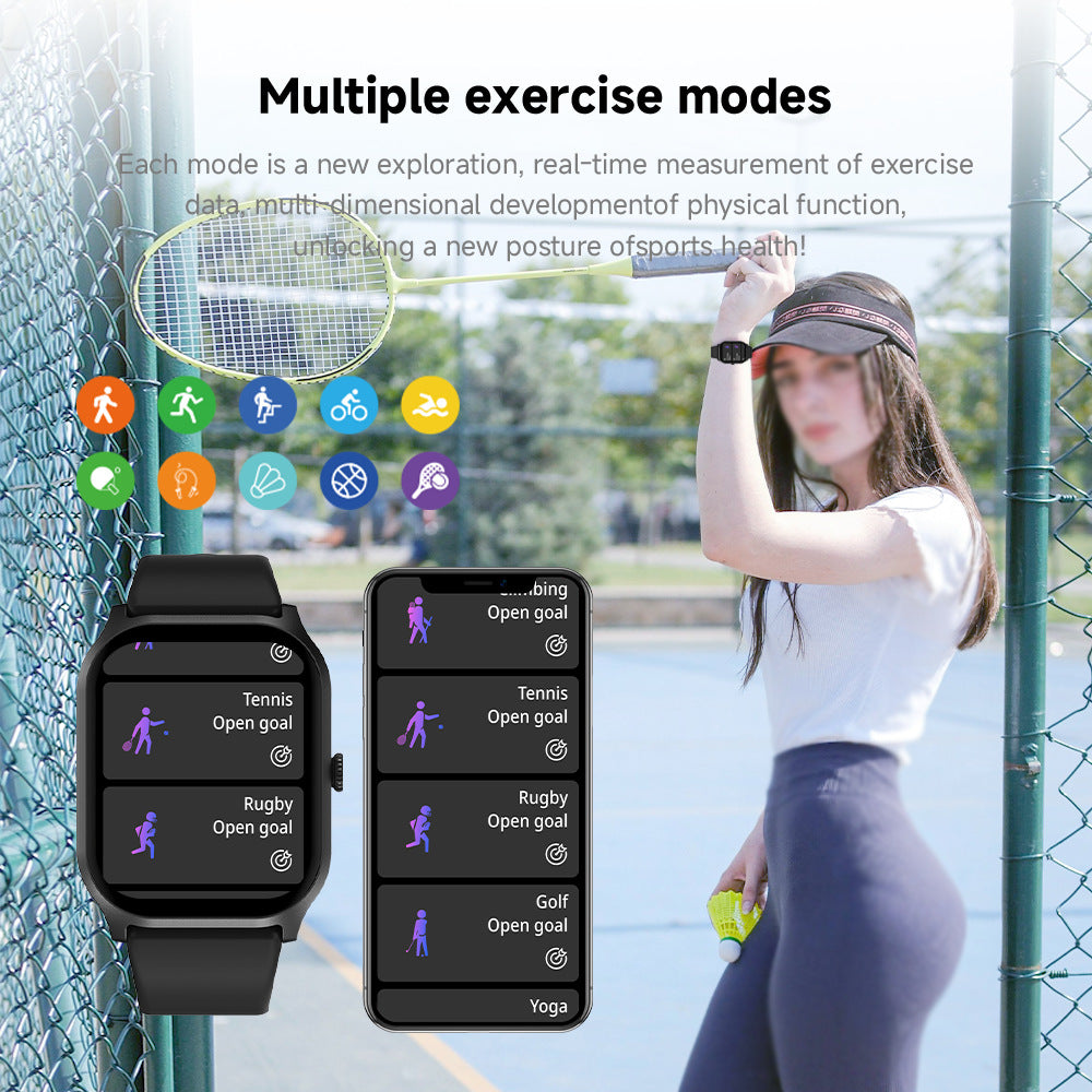 SMART WATCH -ZL77 Sports Watch Business Thin Waterproof 2.0 HD Large Screen Bluetooth Call Sports Bracelet