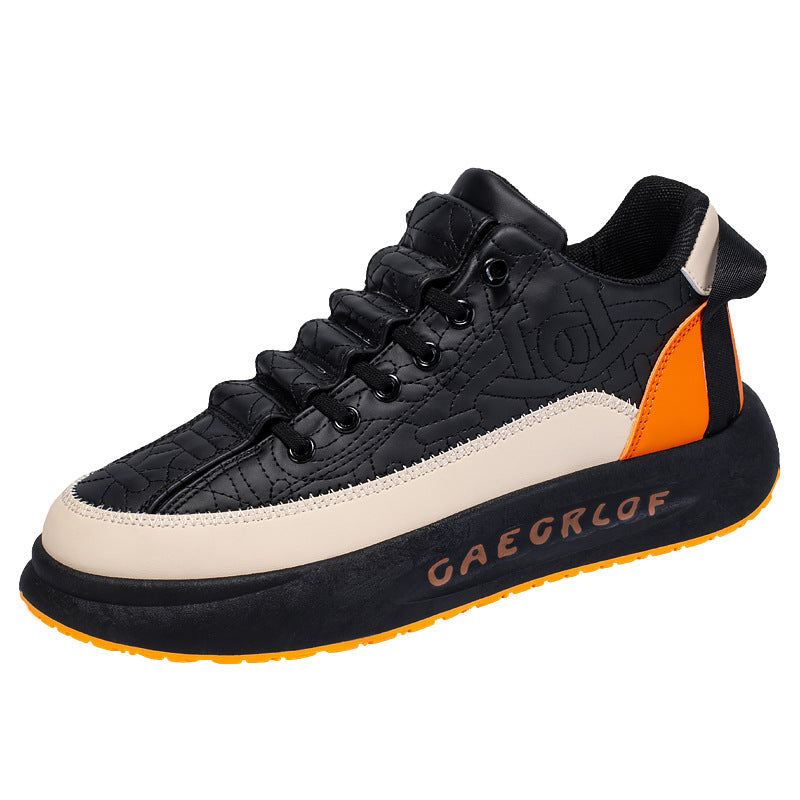 Canvas Mens Shoes Summers New Style Fashionable Sports Casual Black Sneakers Mens Versatile Platform Fashionable Shoes