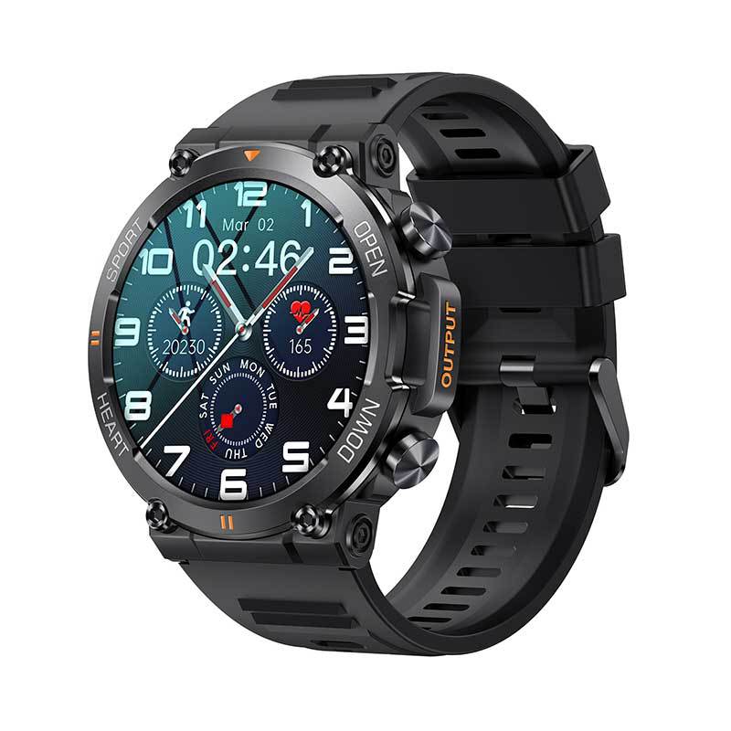 SMART WATCH - Three-proof Smart Watch Music Weather 1.39-inch Heart Rate Blood Pressure Blood Oxygen Bluetooth Call Bracelet