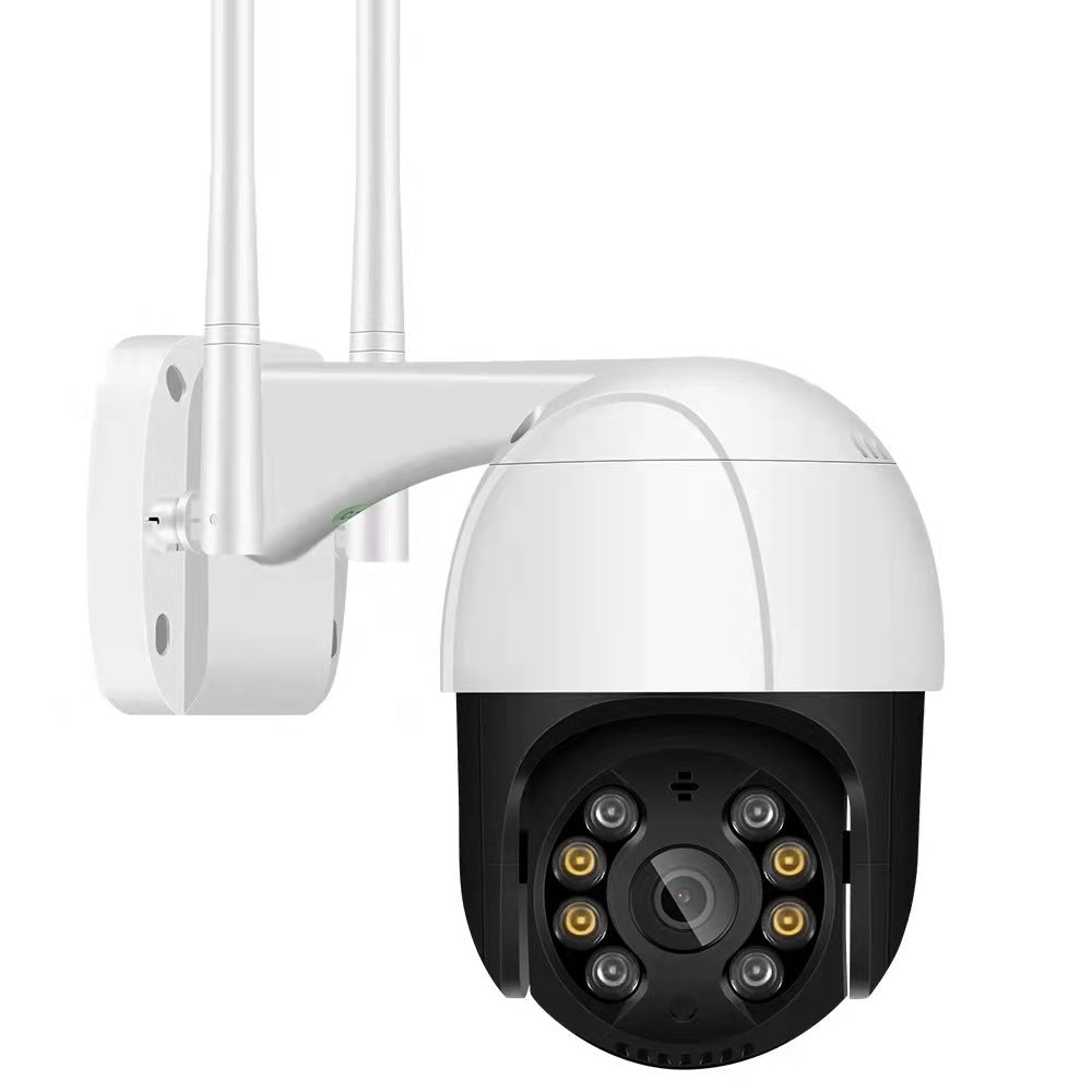 SURVEILLANCE CAMERA - Wireless Wifi Dome Surveillance Camera Rainproof Outdoor Pan/tilt Remote Control Body Dual Light Night Vision