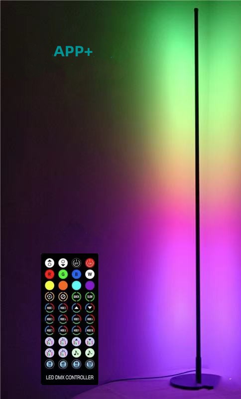 Nordic line lights, Instagram style, minimalist living room, bedroom, bedside decorative lights, personalized long strip wall corner lights, LED floor lights