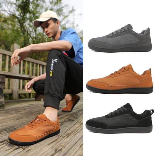 Sports And Casual Shoes For Couples, Outdoor Flying Woven Wide-head Walking Shoes, Breathable Non-slip Training Shoes