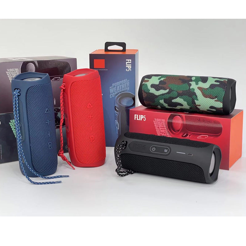 BLUETOOTH SPEAKER -The High Version Is Suitable For FLIP5 Wireless Kaleidoscope Bluetooth Speaker Card Outdoor Waterproof Subwoofer Convenient