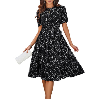 Shop KSC's Spring And Summer Line Women's Temperament Casual Polka Dot Print Dress