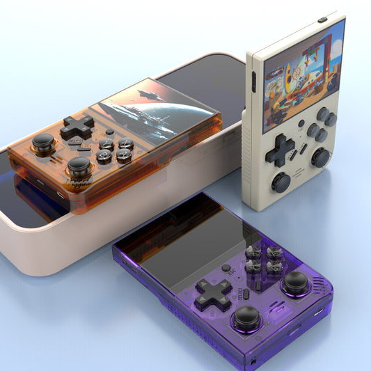 HANDHELD VIDEO GAMES -New R35PIUS Linux System GBA Portable Retro GBA Game Nostalgic PS1 Handheld Game