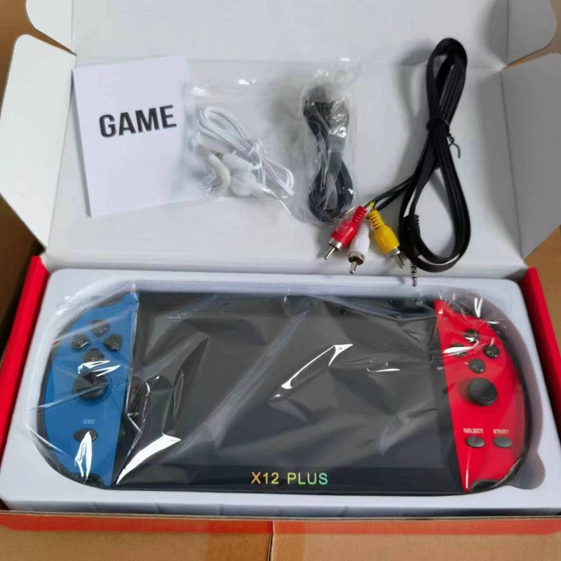 HANDHELD VIDEO GAME- X12Plus7 Inch Large Screen Handheld Arcade Game Machine 16G Memory Card