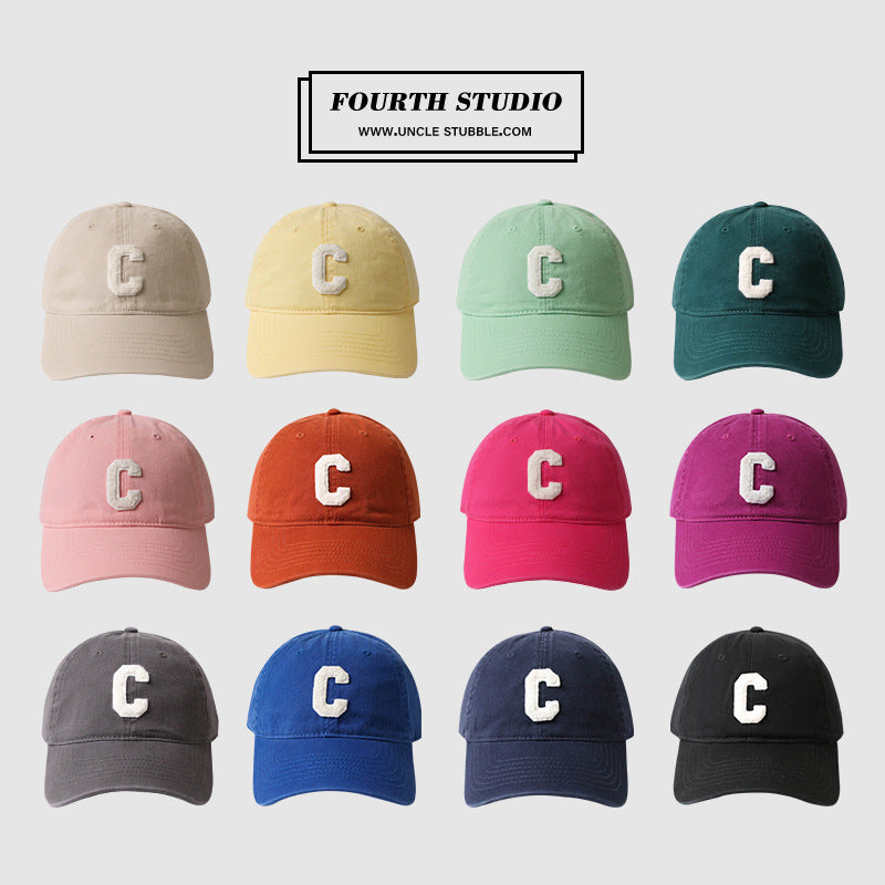 Hat Good Version Of Men And Women C Word All-match Soft Top Baseball Cap Couple Cap Tide