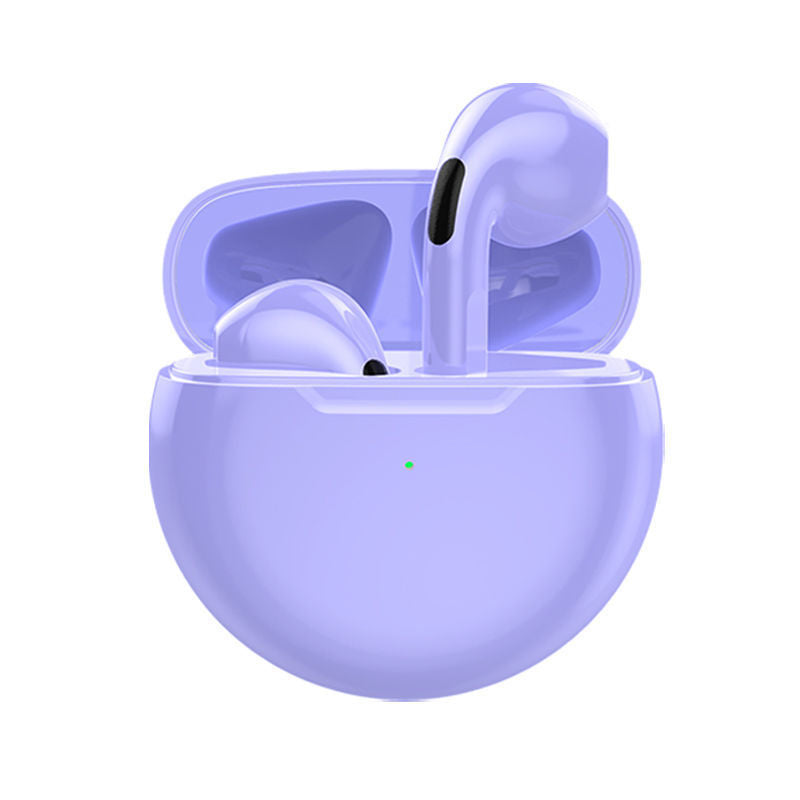 AIR EARBUDS IPRO6 HEADPHONES -J6 Wireless Bluetooth Headset Pro6 Macaron Ribbon Hall Suitable For Huawei Apple Binaural Stereo