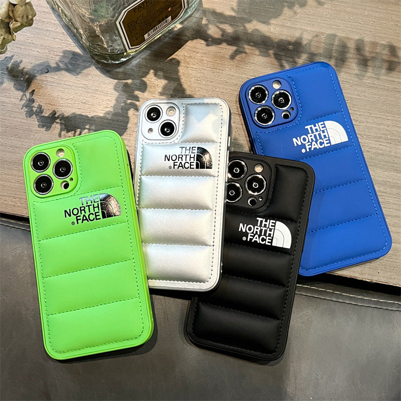 Tide Brand Down Jacket Suitable For Iphone13promax Apple 12 Mobile Phone Shell 11 New Xr Female X Male Tide Autumn And Winter