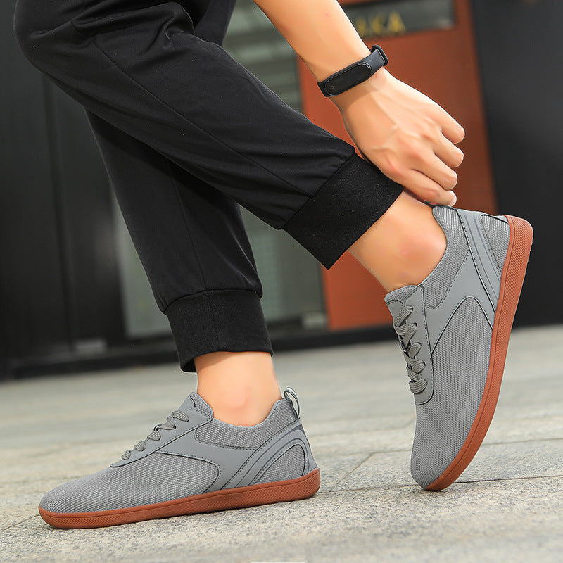 Women's Sports Casual Shoes Breathable Soft Bottom Couple Flying Woven Flat Foot Comfortable Walking Shoes