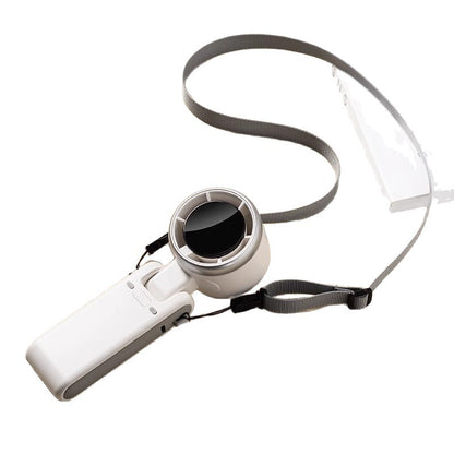 Folding High Speed Turbocharged Handheld Small Fan Portable Neck-hanging Office Desktop Summer Promotion