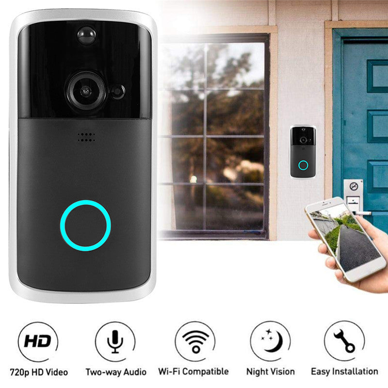VIDEO DOORBELL  CAMERA Wireless HD Visual WIFI Smart Doorbell Infrared Night Vision Remote Home Doorbell Monitoring Intercom Doorbell