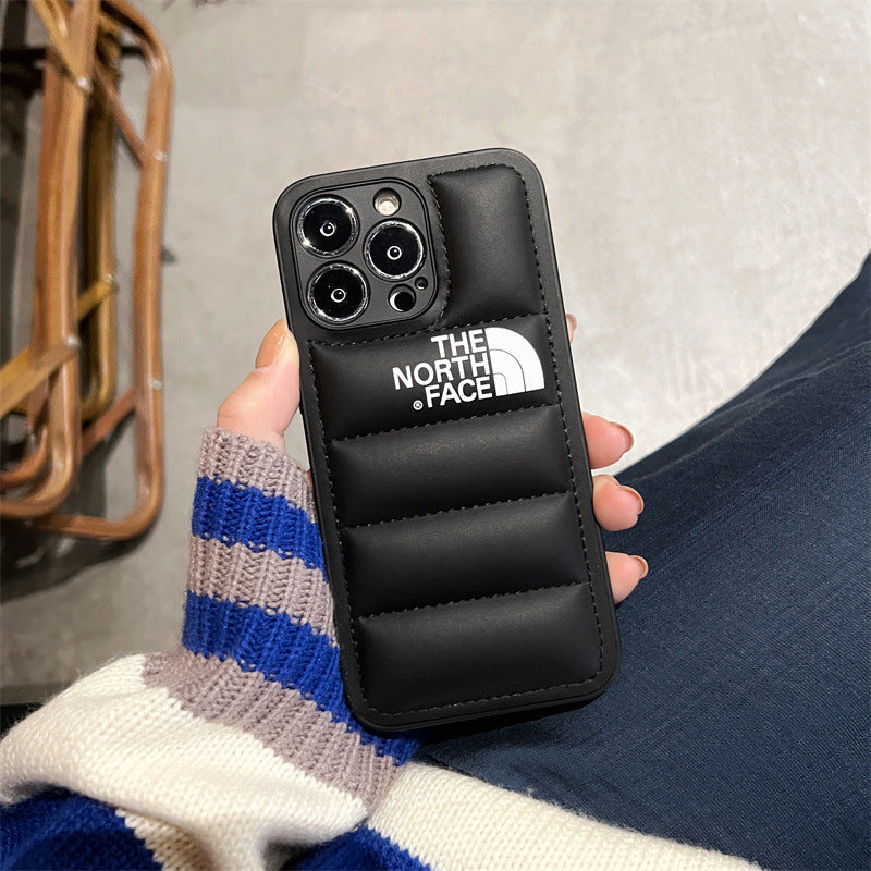 Tide Brand Down Jacket Suitable For Iphone13promax Apple 12 Mobile Phone Shell 11 New Xr Female X Male Tide Autumn And Winter