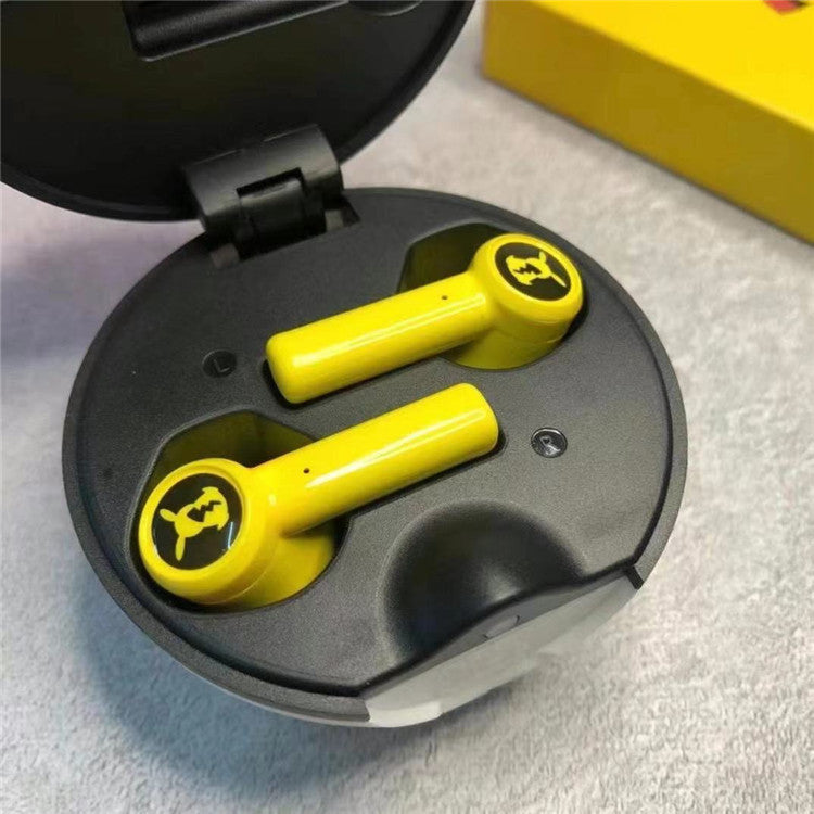Pokemeng Pikachu Real Wireless Bluetooth Headset Elf Ball Cartoon Earplugs TWS Mai For Boys And Girls