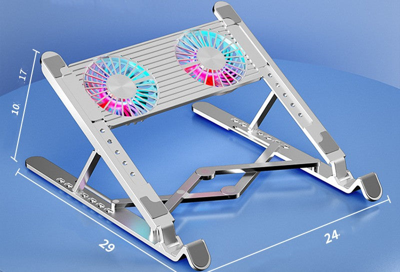 New  Notebook Radiator Increased Folding Laptop Portable Cooling Bracket RGB Aluminum Alloy