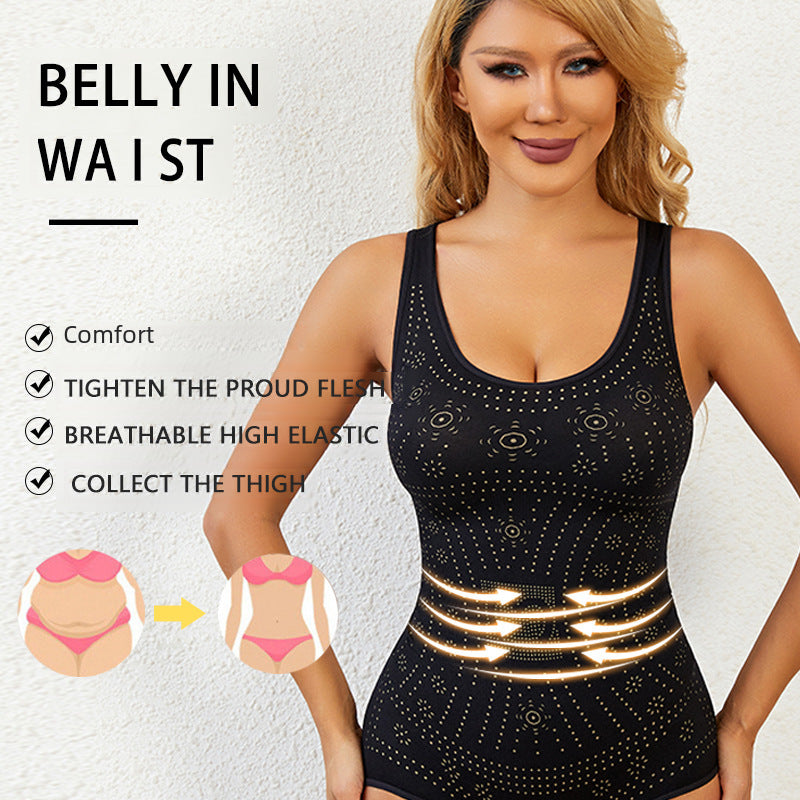 One-piece Corset Backless Strap Bottoming Belly Contracting Triangle Breasted Bodybuilding Tight Underwear