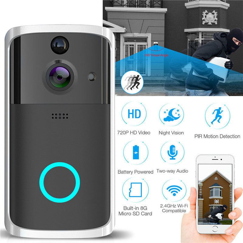 VIDEO DOORBELL  CAMERA Wireless HD Visual WIFI Smart Doorbell Infrared Night Vision Remote Home Doorbell Monitoring Intercom Doorbell