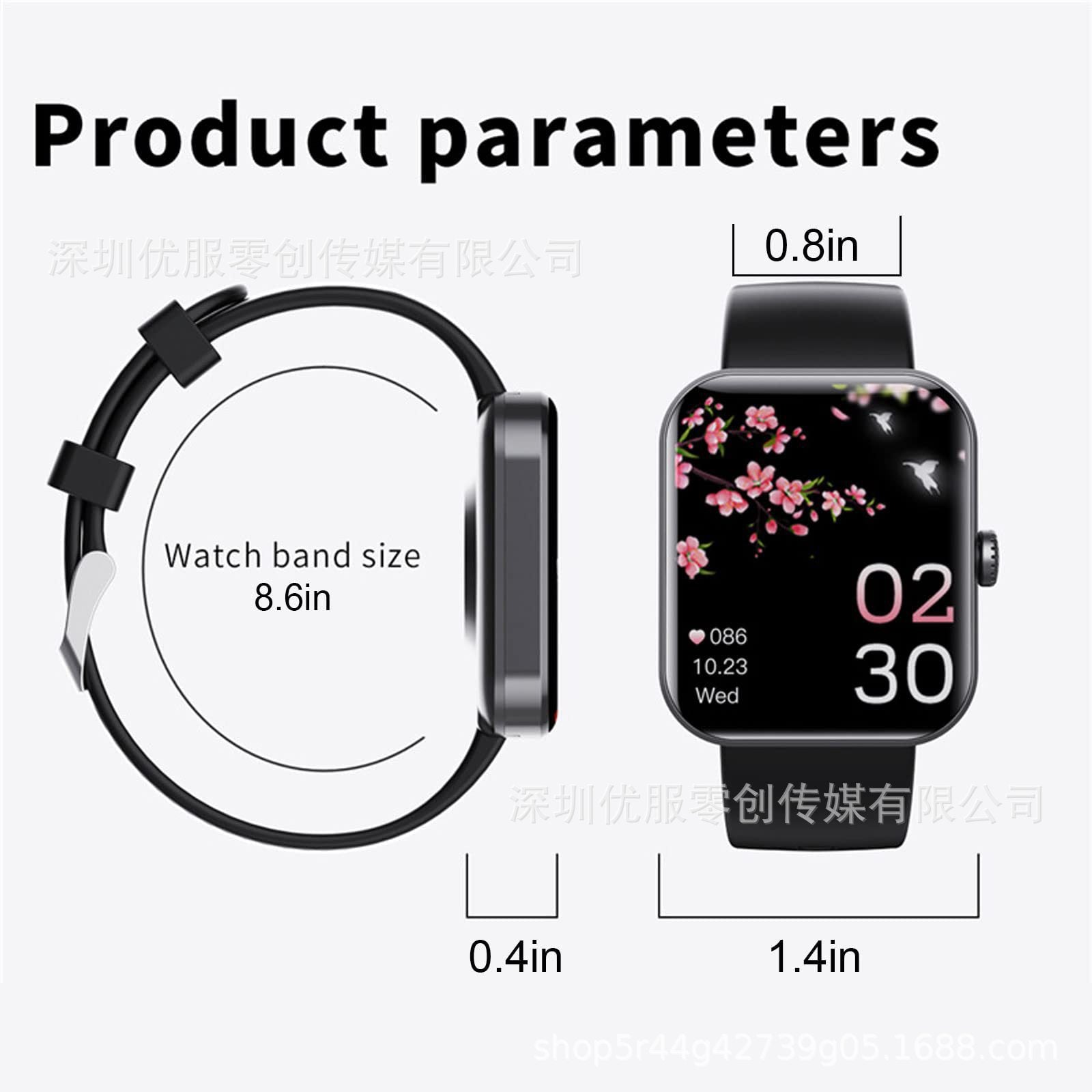 SMART WATCH - Spot Blood Sugar Monitor Watch Blood Sugar Monitoring Bluetooth Blood Glucose Test Smart Watch
