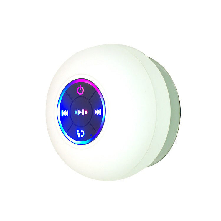 Cross-Border Hot-Selling Large Suction Cup With Light Version Waterproof Bluetooth Speaker Led Colorful Bts07 Speaker