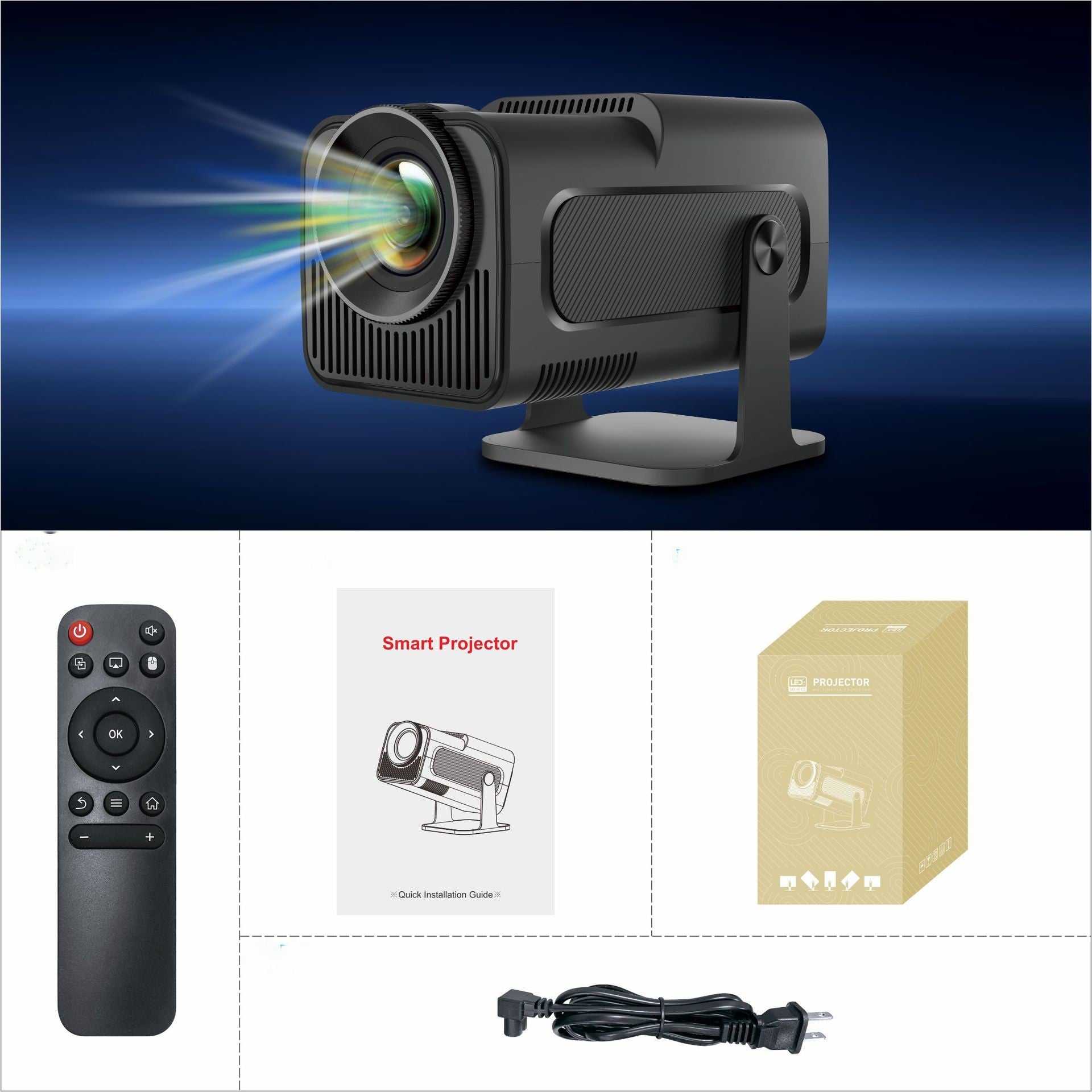 HOT ITEM! PORTABLE PROJECTOR Hot HY320 Projector Home Home Theater Entertainment Portable Projector HD 1080p Foreign Trade Model