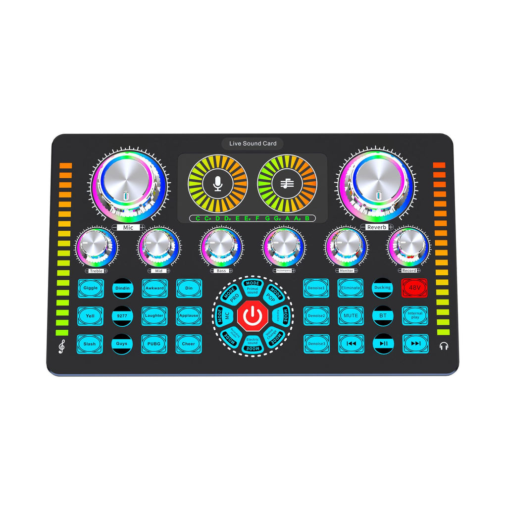 The English Version Of The Q7 Live Sound Card Can Be Matched With Various Types Of Microphones