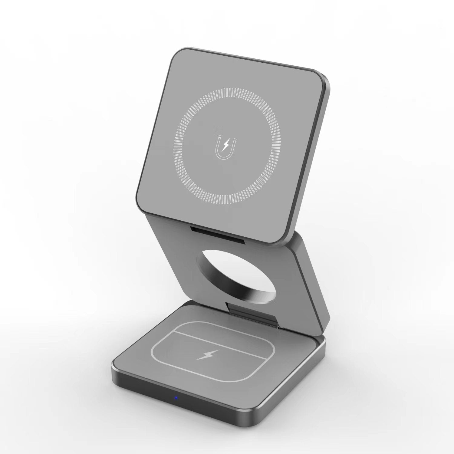 CHARGER -Magnetic Aluminum Alloy Three-in-one Folding Wireless Charger