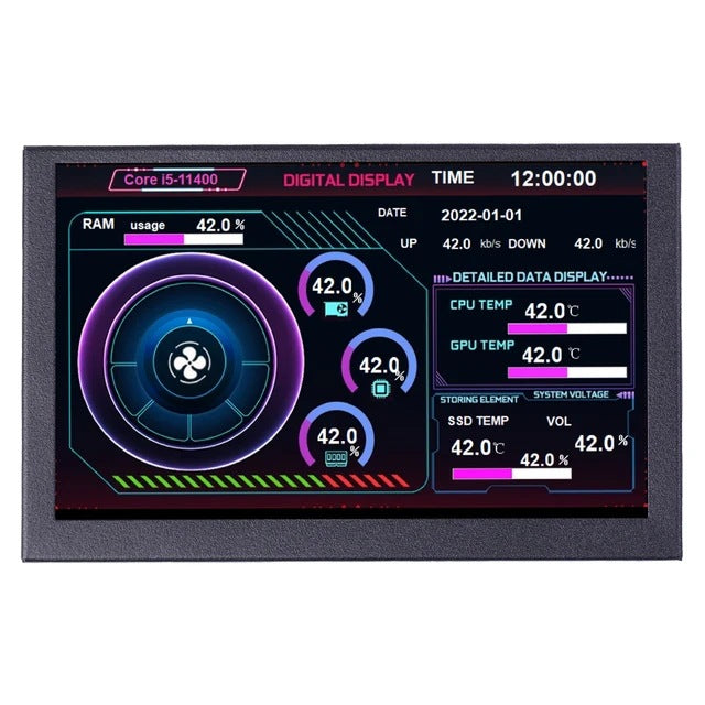 CARPLAY 5-inch HD IPS Chassis Sub-screen Digital Photo Album Video Player Data Dynamic UI Monitoring HDMI-free