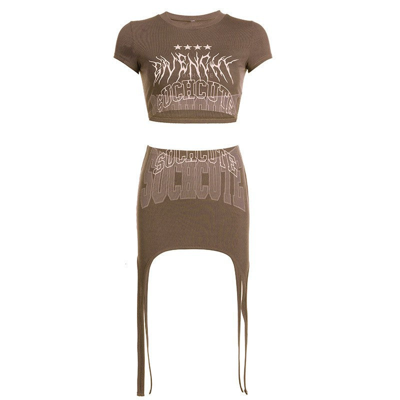 SUCH CUTE STYLE WOMEN'S OUTFIT  Europe And The United States Fashion Casual Suit