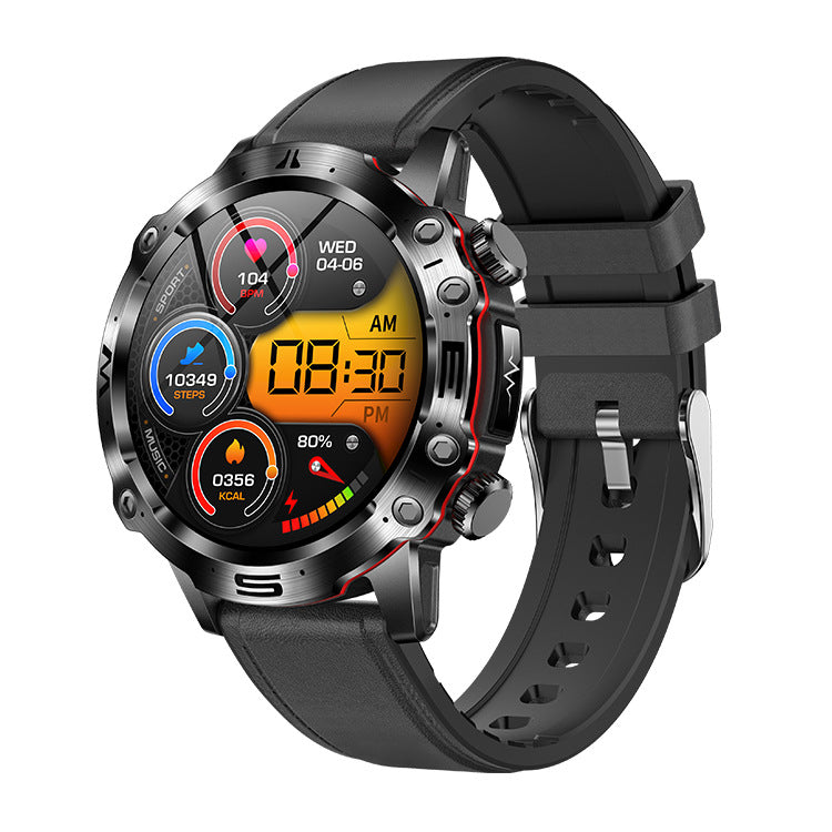 New ET482 Smart Watch Outdoor Sports AMOILDED HD ECG Bluetooth Call Non-invasive Blood Glucose