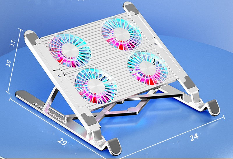 New  Notebook Radiator Increased Folding Laptop Portable Cooling Bracket RGB Aluminum Alloy