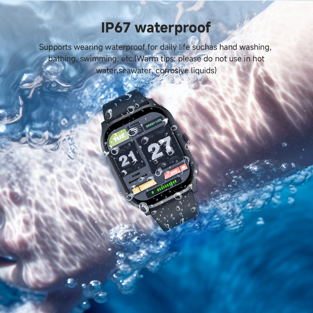 SMART WATCH -ZL77 Sports Watch Business Thin Waterproof 2.0 HD Large Screen Bluetooth Call Sports Bracelet