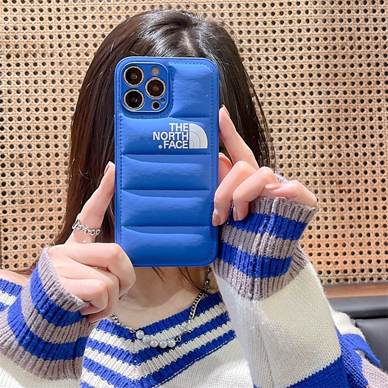 Tide Brand Down Jacket Suitable For Iphone13promax Apple 12 Mobile Phone Shell 11 New Xr Female X Male Tide Autumn And Winter