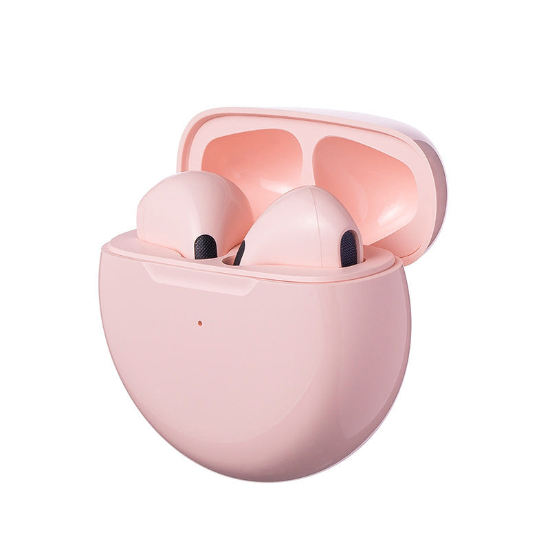 AIR EARBUDS IPRO6 HEADPHONES -J6 Wireless Bluetooth Headset Pro6 Macaron Ribbon Hall Suitable For Huawei Apple Binaural Stereo