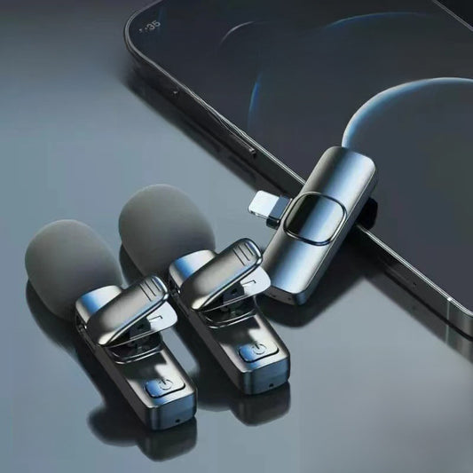 MINI MICROPHONE K1 Wireless Microphone Collar Clip-type Radio Wheat Device Live Anchor Recording Equipment Clamp-type Net Red Eating And Broadcasting Noise Reduction