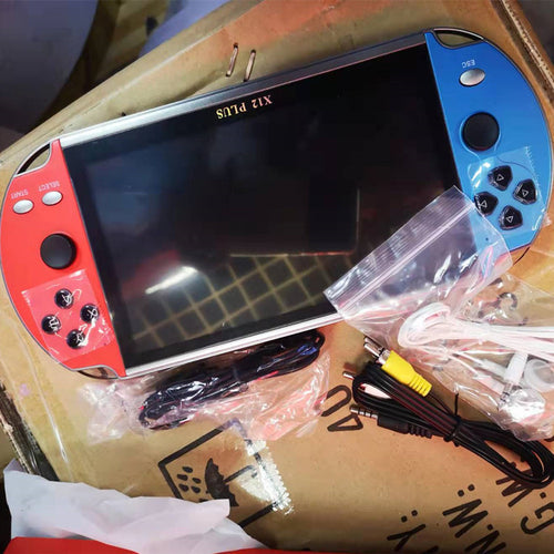HANDHELD VIDEO GAME- X12Plus7 Inch Large Screen Handheld Arcade Game Machine 16G Memory Card