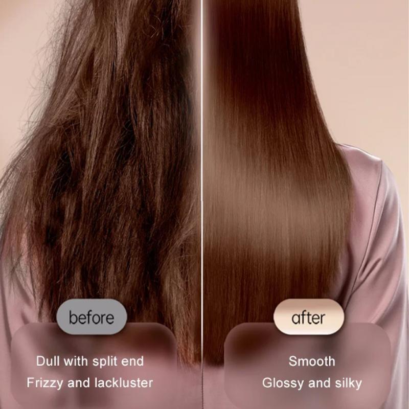 Cross-border Popular Hair Straightener Brush Negative Ion Hair Straightener